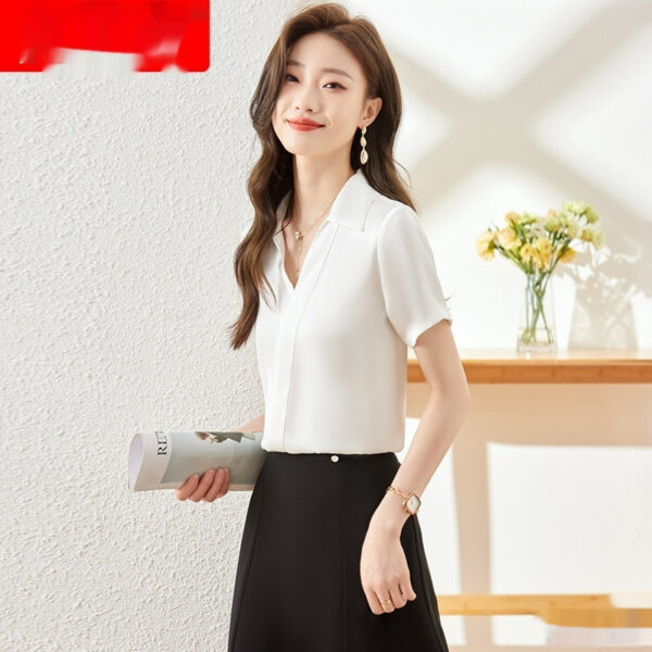 Women's Group Work Clothes Business Wear Short-sleeved Shirt - Image 2