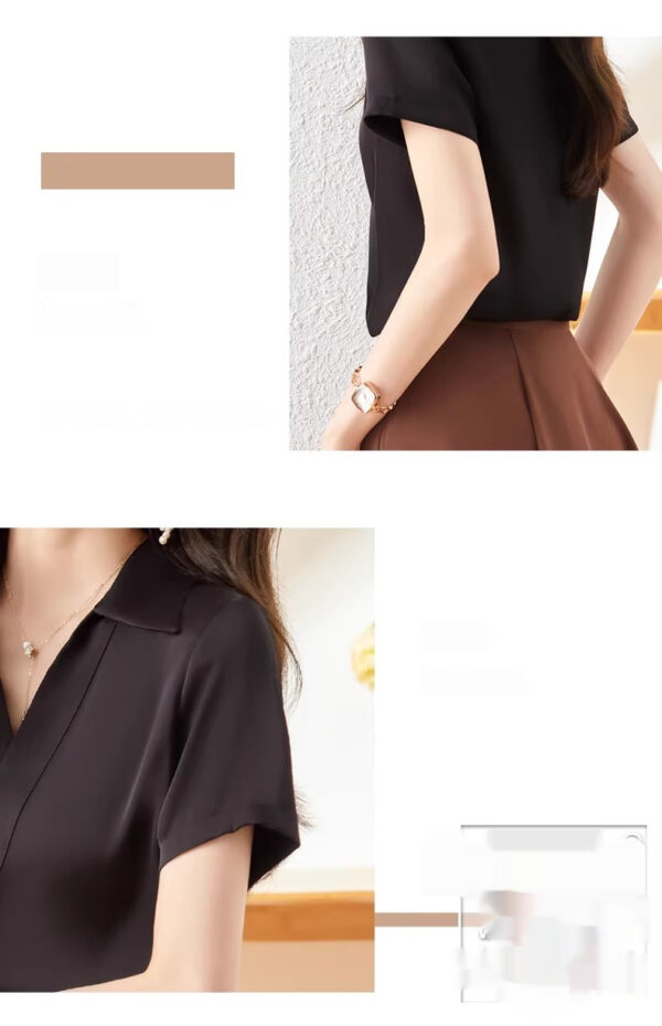 Women's Group Work Clothes Business Wear Short-sleeved Shirt - Image 4